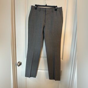 Bonobos Italian Wool Tailored Slim Straight Grey Dress Pants/Slacks, Size 32